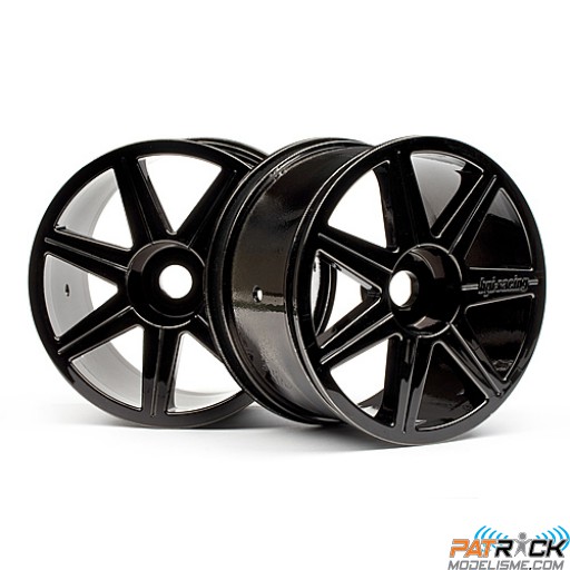 Jantes 7 batons Chrome-noir (Trophy Truggy) – la paire