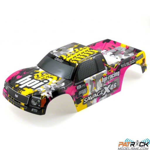 Carrosserie peinte Nitro GT-3 Jaune/Rose/Noir – SAVAGE X4.6 / SAVAGE FLUX 