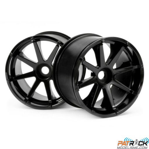 Jantes HPI BLAST NOIRES (paire) , Savage , E-revo , E-maxx