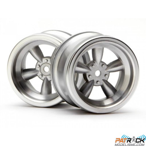 Jantes HPI 5 branches 31mm Chrome mat – la paire