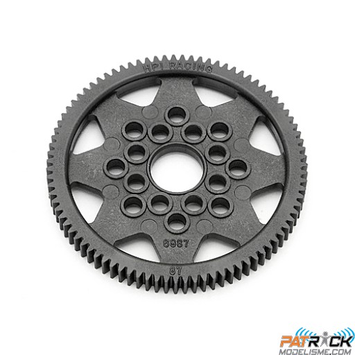 COURONNE 87 DENTS (48 DP/FIBRE CARBONE)