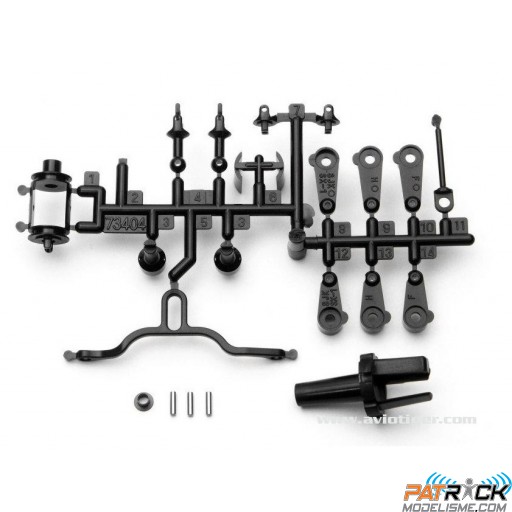 Set cardans et palonniers servo – MICRO RS4 SUR-COMMANDE