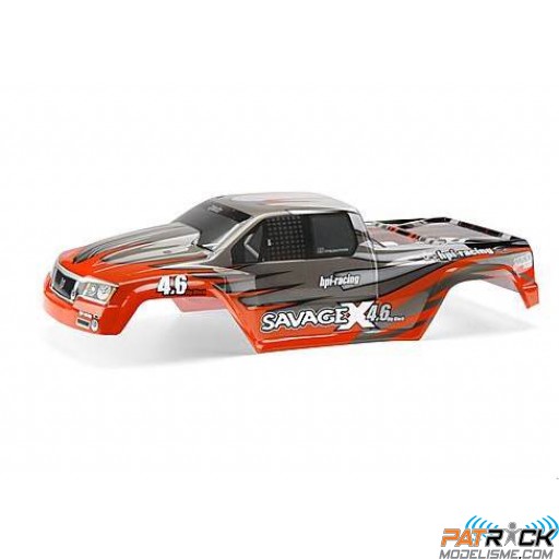 Carrosserie peinte Nitro GT-2 Rouge/gris/argent – SAVAGE X4.6