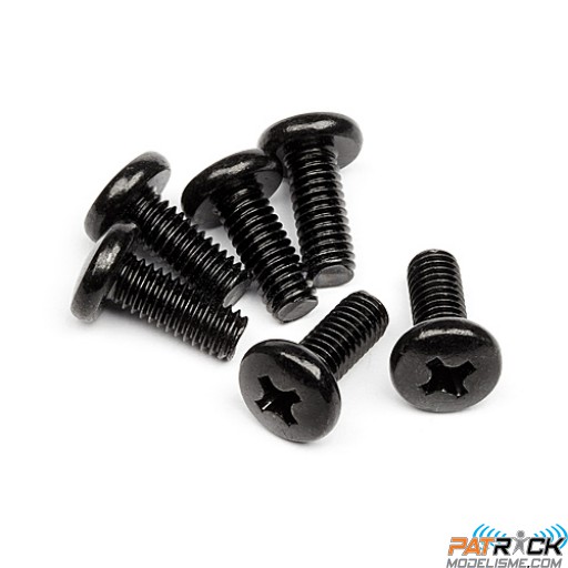 VIS TOLE TETE RONDE M4x10mm (6p) - SAVAGE