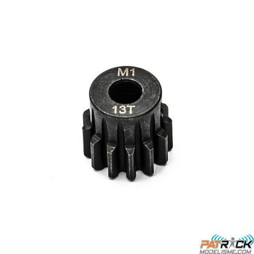 Pignon moteur Acier 13 dents Module 1 - axe 5mm