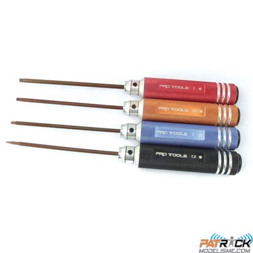 Tournevis de terrain PRO BTR 1.5/2/2.5/3mm en coffret
