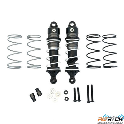 Amortisseurs Alu réglables 75/13mm universel + 3 jeux ressorts H/M/S