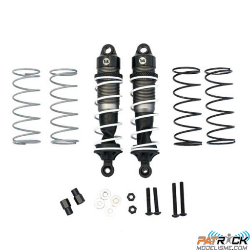 Amortisseurs Alu réglables 85/13mm universel + 3 jeux ressorts H/M/S