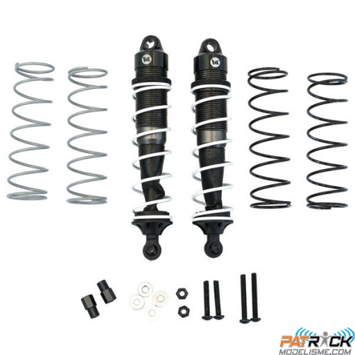 Amortisseurs Alu réglables 105/13mm universel + 3 jeux ressorts H/M/S