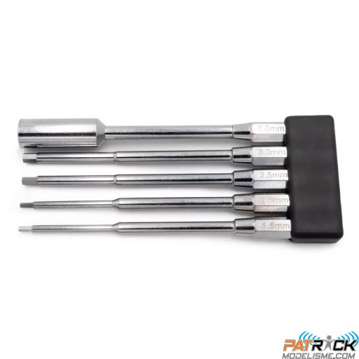 Kit d'embouts pour visseuse titanium 1.5/2/2.5/3 et clé 7mm