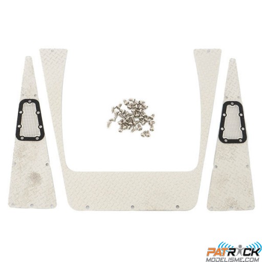 Tôles antidérapantes capot avec grille d'aération pour TRX-4