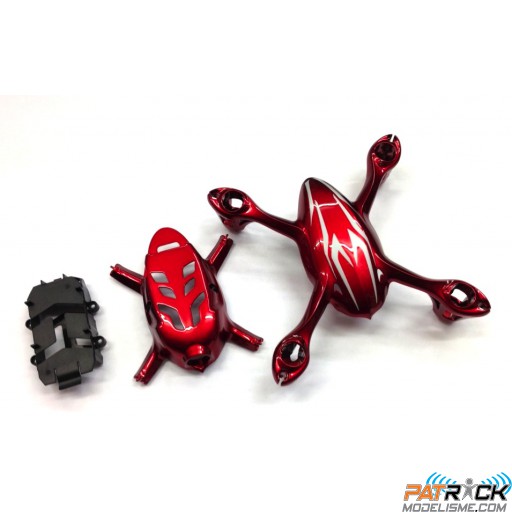 Carrosserie rouge Hubsan X4C mini Quadcopter CAM