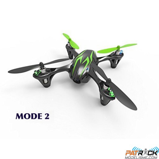 Drone Hubsan X4 H107CHD  LED et CAMERA HD 720P Noir-Vert 2.4GHZ Mode 2