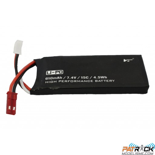 Batterie LiPo Hubsan 610mah 2S bec pour H502E/S