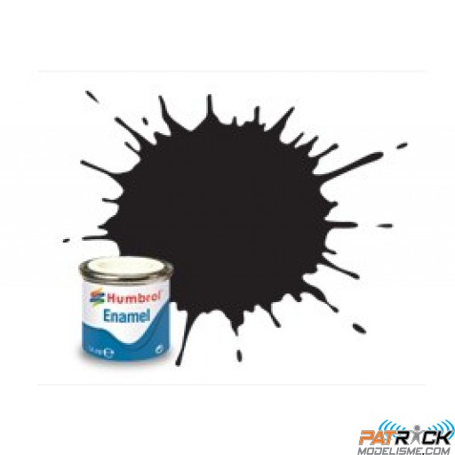 Peinture Humbrol Enamel 033 Noir mat 14ml 