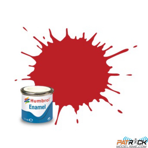 Peinture Humbrol Enamel 060 Ecarlate mat 14ml 