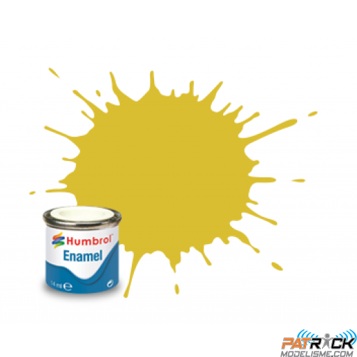 Peinture Humbrol Enamel 081 Jaune pâle mat 14ml 
