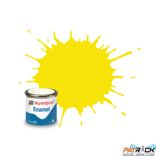 Peinture Humbrol Enamel 099 Jaune citron mat 14ml 