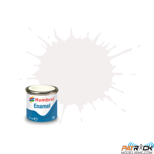 Peinture Humbrol Enamel 130 Blanc satiné 14ml 