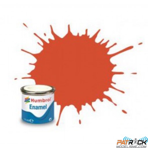 Peinture Humbrol Enamel 132 Rouge Satiné 14ml 