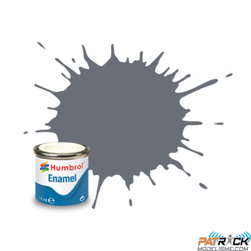 Peinture Humbrol Enamel 145 Gris moyen mat 14ml 