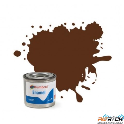Peinture Humbrol Enamel 160 Marron Rouge camouflage Allemand Mat 14ml