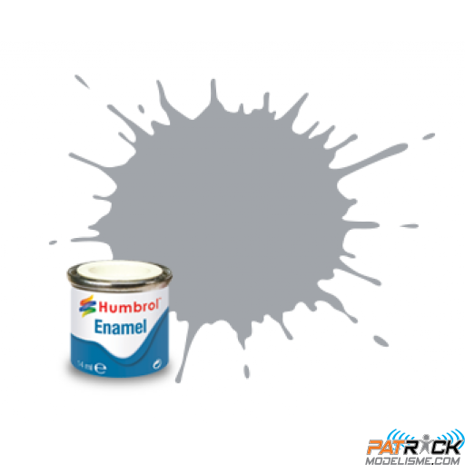 Peinture Humbrol Enamel 166 Gris clair avion satiné 14ml 