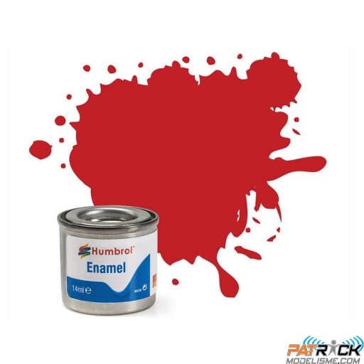 Peinture Humbrol Enamel 220 Rouge italien brillant 14ml