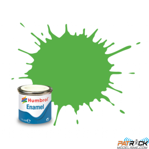 Peinture Humbrol Enamel 208 Vert signal fluorescent brillant 14ml 