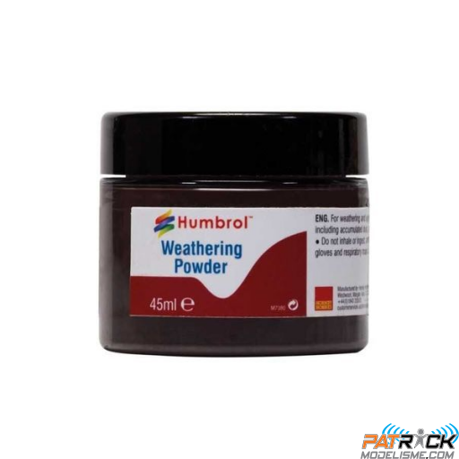 Peinture Humbrol Poudre de vieillissement Noir AV0011