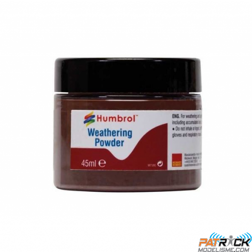 Peinture Humbrol Poudre de vieillissement Terre sombre AV0017