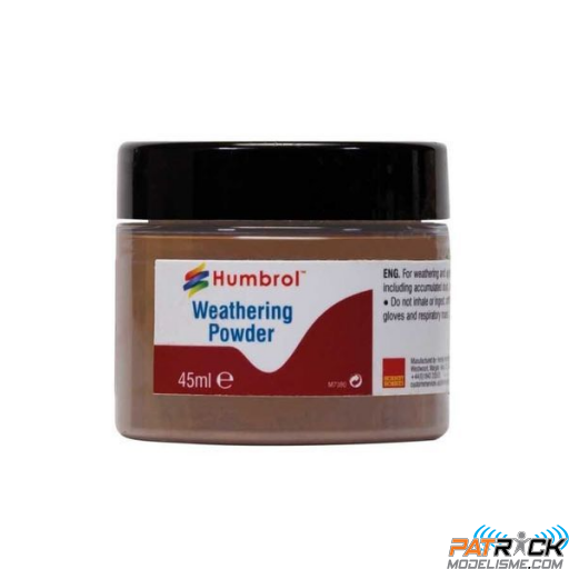 Peinture Humbrol Poudre de vieillissement Rouille foncée AV0019