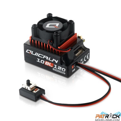 Hobbywing Contrôleur QUICRUN-10BL120-SENSORED 1/10e 1/12e