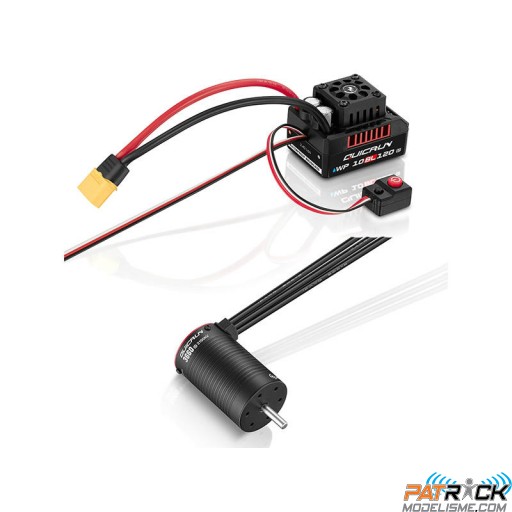 Hobbywing Combo Quicrun QR10BL120 G2 + moteur 3660SL 3700kV G2 1/10e