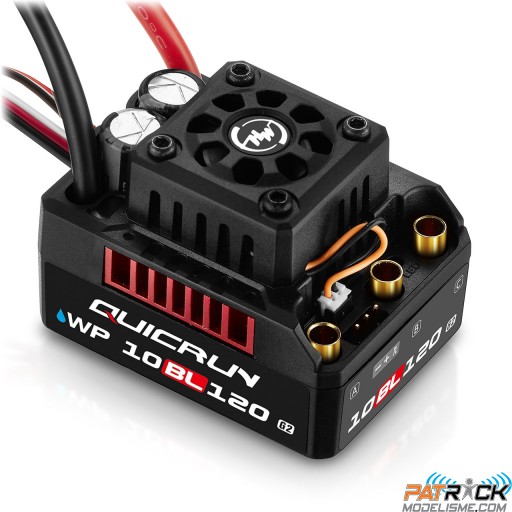 Hobbywing Contrôleur QUICRUN-10BL120-G2 SENSOLESS 1/10e 1/12e