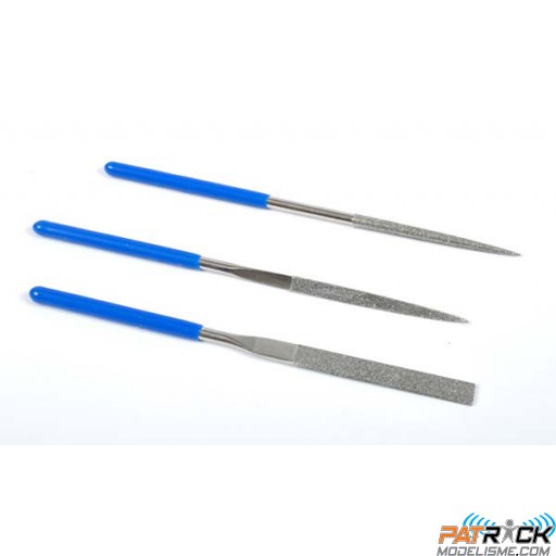 Jeu de 3 limes diamant 100mm Italeri