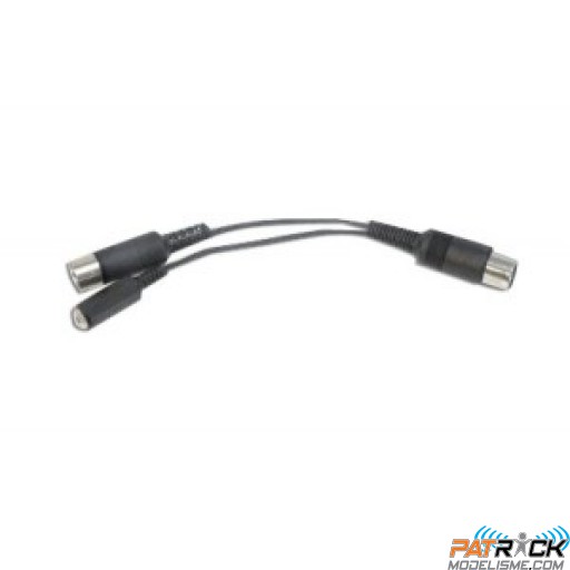 Cordon Y adaptateur pour Aerofly pour radiocommande FUTABA Din , ROBBE et MULTIPLEX