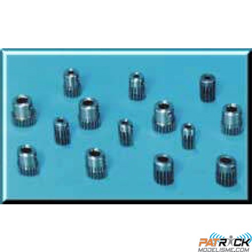 Pignon acier moteur hélico 13 dents axe 3,2mm