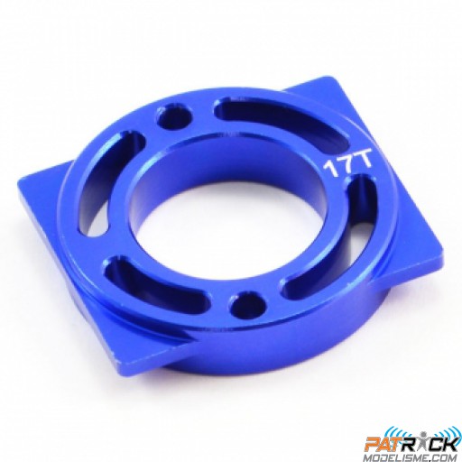 Support moteur bleu pour pignon 17 dents FTX OUTLAW