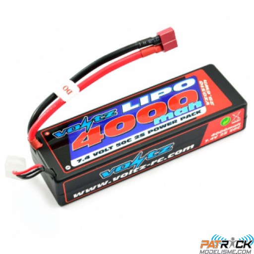 Accu Lipo Voltz 2S 7.4V 4000mAh 50C Hardcase Dean