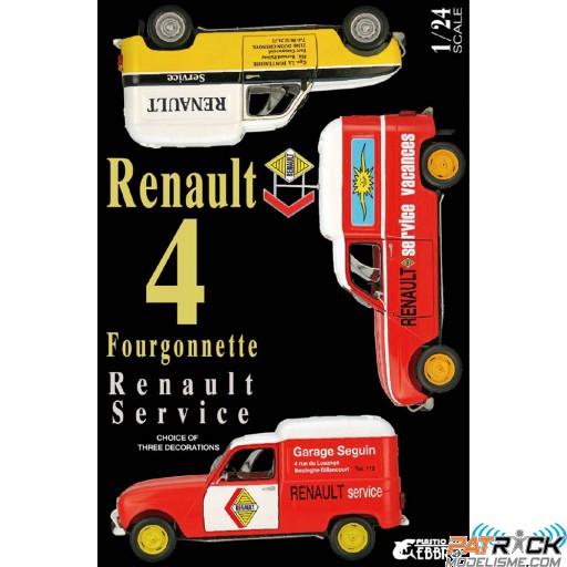 1/24e Ebbro Renault 4 Fourgonnette Service