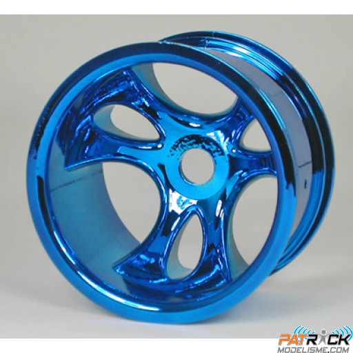 Jantes IMEX bleues ROMULIN'S hex 17/14mm (2 paires) – 1/8ème, T/E MAXX