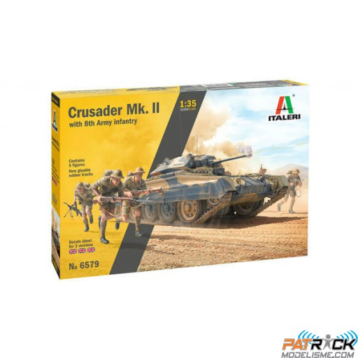 1/35e Italeri Crusader Mk.II et Infanterie Britannique 