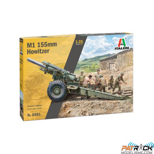 1/35e Italeri Obusier US M1 155mm et Servants
