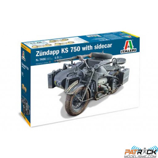 1/9e Italeri Zündapp KS 750 Side-car