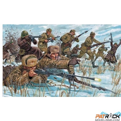 1/72e Italeri Infanterie Russe tenue hivernale