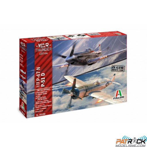 1/72e Italeri P-47N & P-51D War Thunder