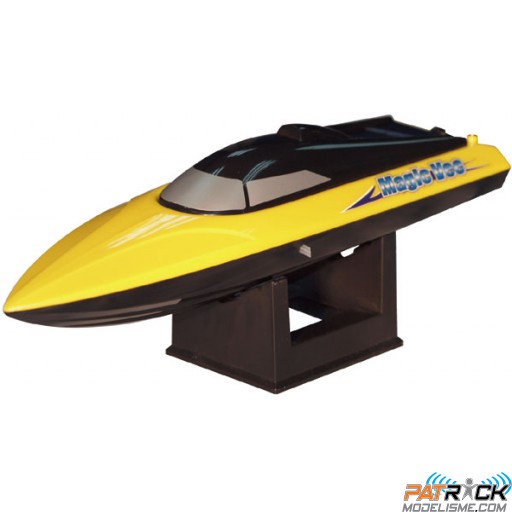Bateau Micro Magic Vee MK2 2.4 GHz RTS - JAUNE