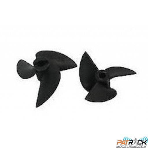 2 Hélices 3 pales Nylon P1.4 ø37mm - Joysway Rocket