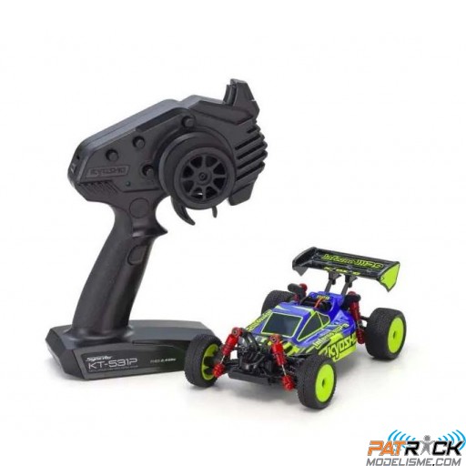 Kyosho Mini-Z Buggy MB010 INFERNO MP9 TKI3 Bleu/Jaune READYSET